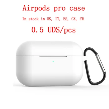 

50PCS airpods pro case Ultra-thin and durable silicone sleeve with hook for airpods pro
