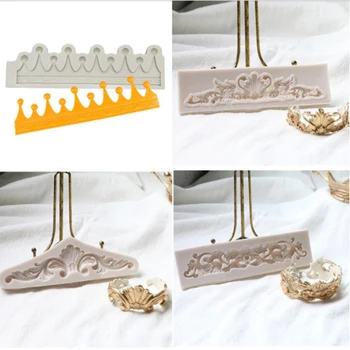 

Vintage Relief And Crown Mold Fondant Cakes Decorating Tools Silicone Mold Sugarcraft Chocolate Baking Tools Cakes Gumpaste Form