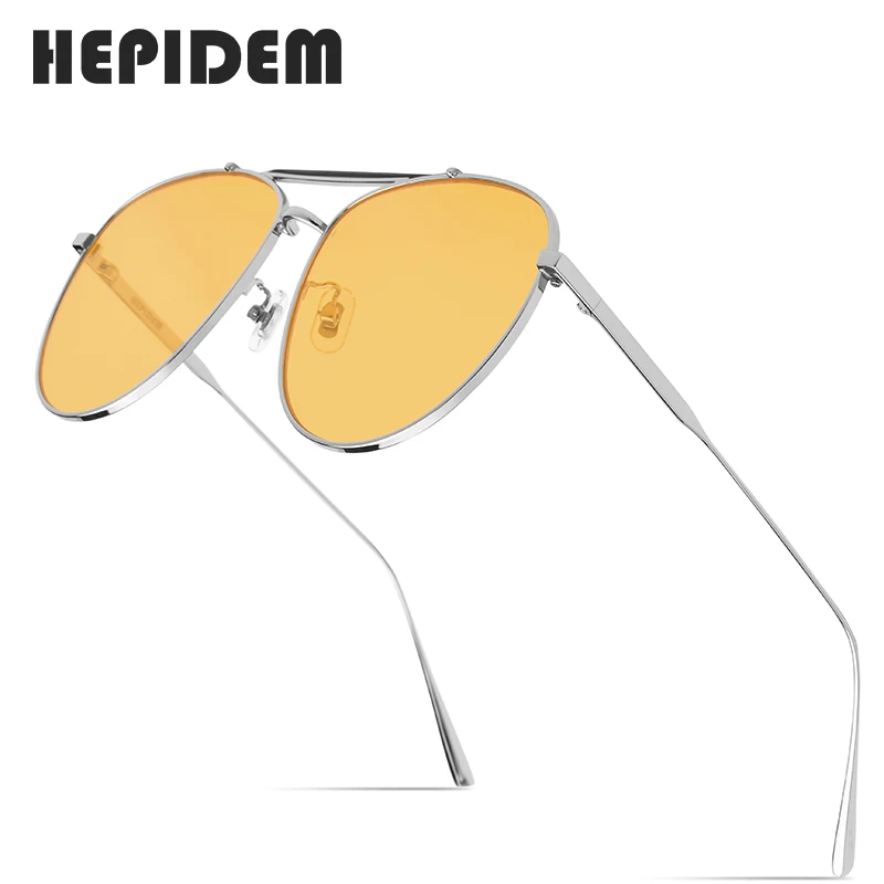 HEPIDEM пилотные солнцезащитные очки для женщин 2020 Роскошные брендовые