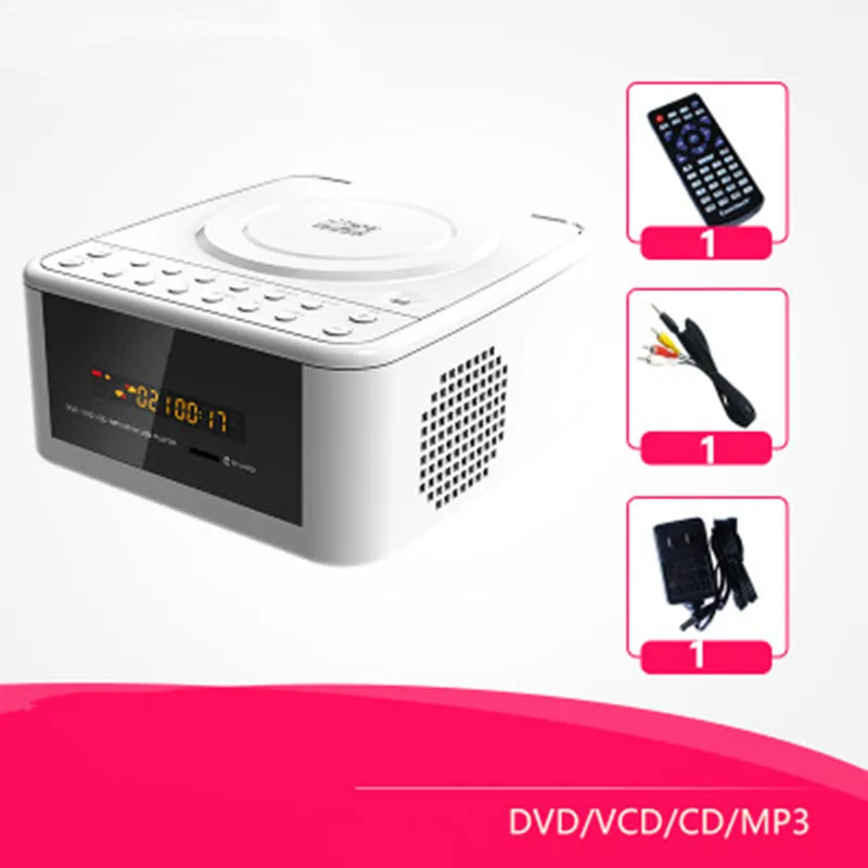 

Portable DVD VCD CD TF card U disk MP3 player repeater disc repeat learn machine bluetooth audio FM radio AUX input LED display