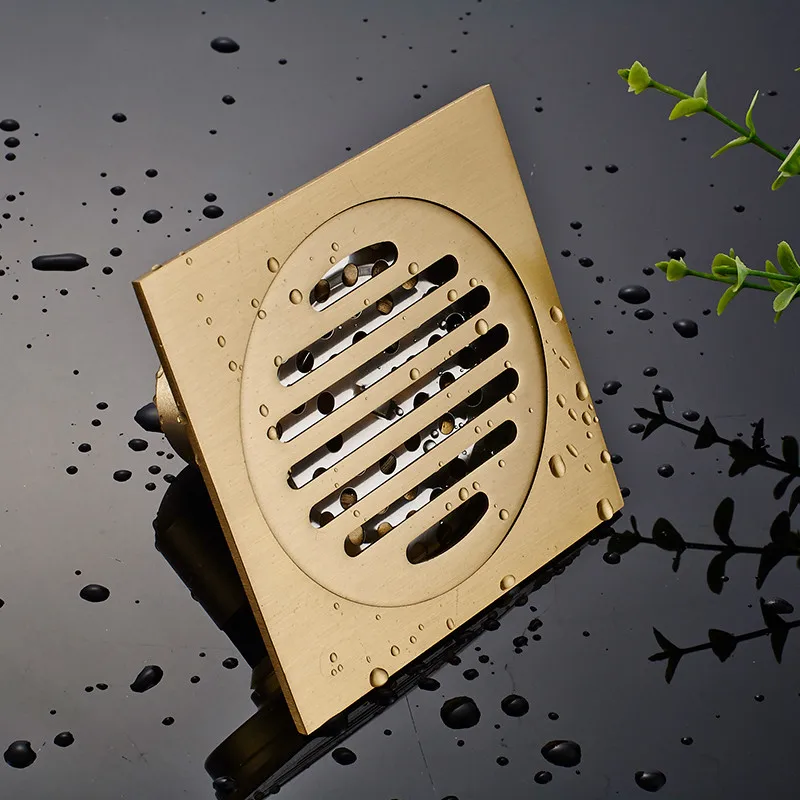 Bathroom floor shower drain waste floor drain Anti-odor Bathtub Shower Drainer Stainless Steel Square drainage floor drain shower drain