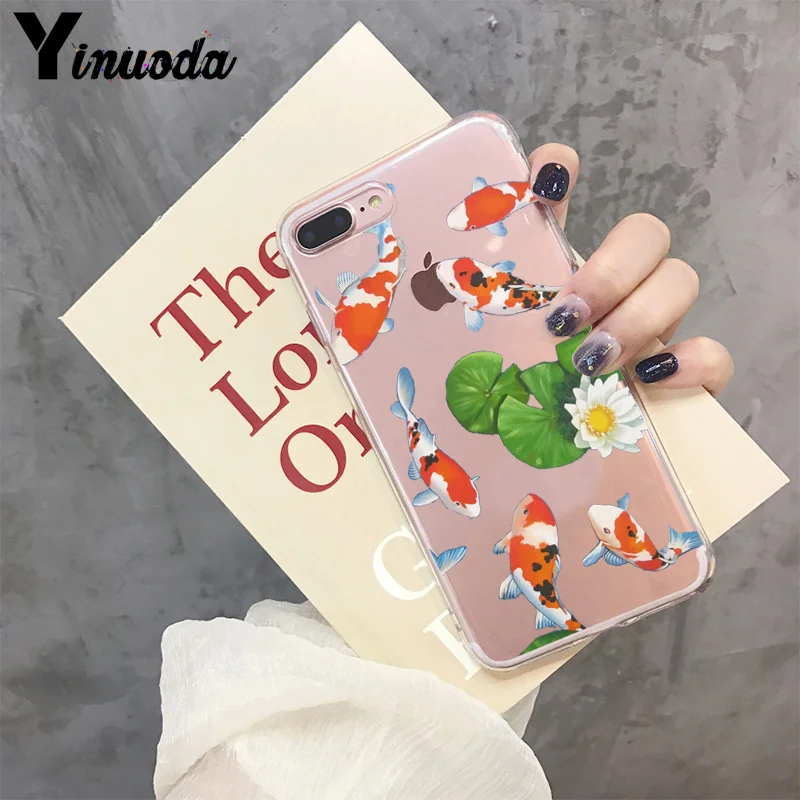 3 Yinuoda Koi Fish Cherry Blossom Lucky Cat японский Модный чехол для телефона Apple iPhone 8 7 6 6S Plus X XS max 5 5S SE XR - Цвет: 3