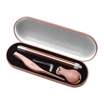 

Portable Children ear spoon set baby nail clippers light tweezers visible ear spoon light ear spoon set for Kids