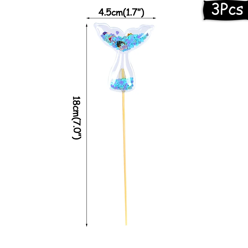3pcs PVC topper-J WEIGAO 5 дюймов розовое золото воздушный шар "Конфетти" Торт Топперы день рождения торт Свадебные украшения мини-шар Топпер ремесла для дня рождения - Цвет: 3pcs PVC topper-J