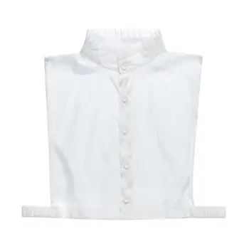 

Solid Color Shirt Fake Collar Detachable False Lotus Leaf Stand-up Collar Lapel AXYD