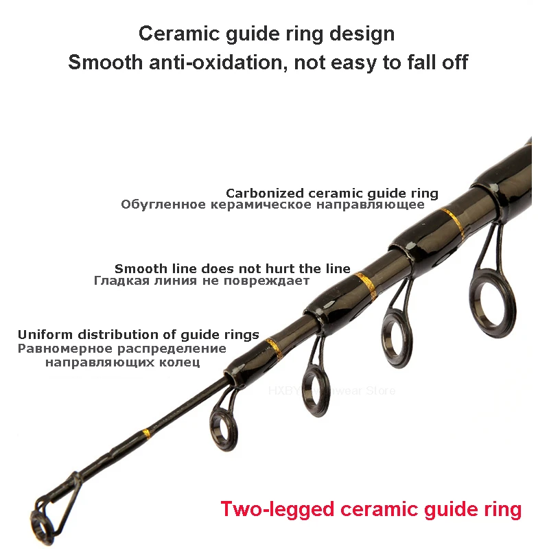 Carbon Spinning Casting Telescopic Lure Fishing Rod Sea 2.4M 2.7M 1.8M 2.1M Short Portable Fishing Pole Rod M Power Ultra Light