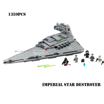 

In Stock 05062 1359pcs Star War The Imperial Super Star Destroyer Building Blocks Bricks Toys Star Wars 75055