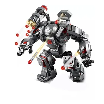 

Super Heroes Iron Man Building Blocks Compatible Lepinblock marwel vengers Endgame Hall of Armour Dolls Brick Toy for Children
