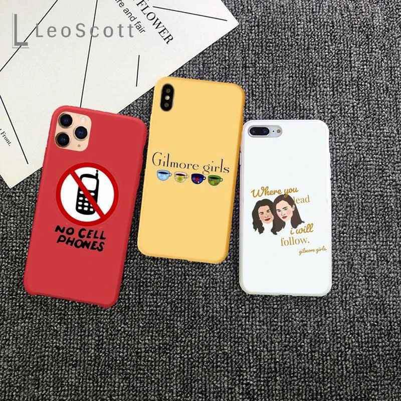 Gilmore Girls Funny umbrella Phone Case Candy Color for iPhone 11 12 mini pro XS MAX 8 7 6 6S Plus X 5S SE 2020 XR cute iphone 7 cases