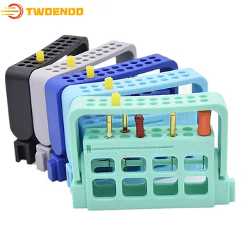 

Dental Lab Instrument 16 Holes Memory Endo Holders Autoclavable Endo Box for Root Canal