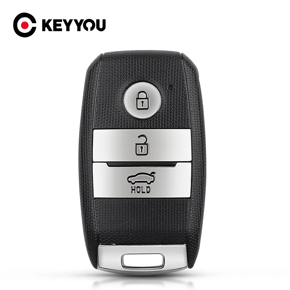

KEYYOU 3 кнопки правой кнопкой мыши необработанное лезвие дистанционного ключа оболочки для Kia K3 K5 Чехол для автомобильного смарт-ключа FOB ЗАМЕНА