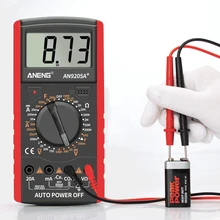 AN9205A AC DC LCD Display Professional Electric Handheld Tester Meter Digital Multimeter Multimetro Ammeter Multitester zeast vc97 digital multimeter 3 3 4 capacitor frequency tester meter professional electric leads instruments lcd probe