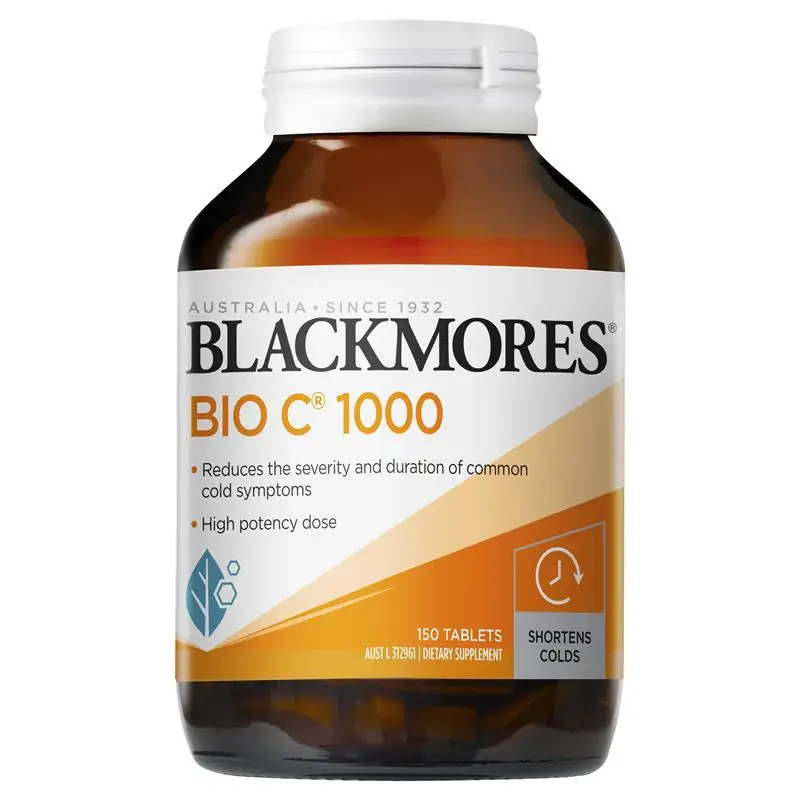Australia Black More Vitamin C 1000mg Tablets Men Women Immunity Vitamins Minerals Health Wellness Beauty Vc Pills Supplements Body Self Tanners Bronzers Aliexpress