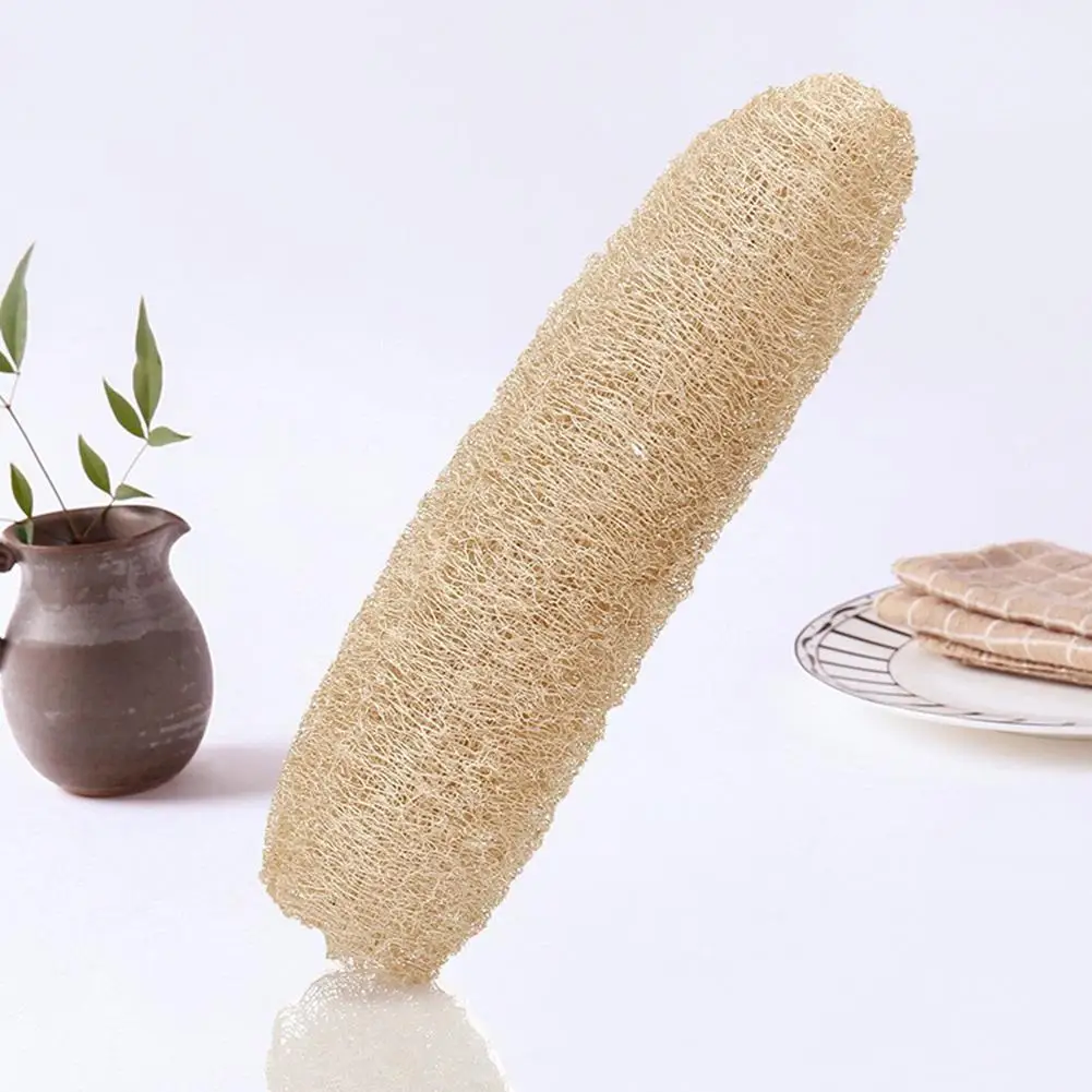 

Multi-function 100% Loofah Natural Exfoliation Biodegradable Loofah Sponge Cellulose Board Scrubber Scrubber Kitchen Bathroom