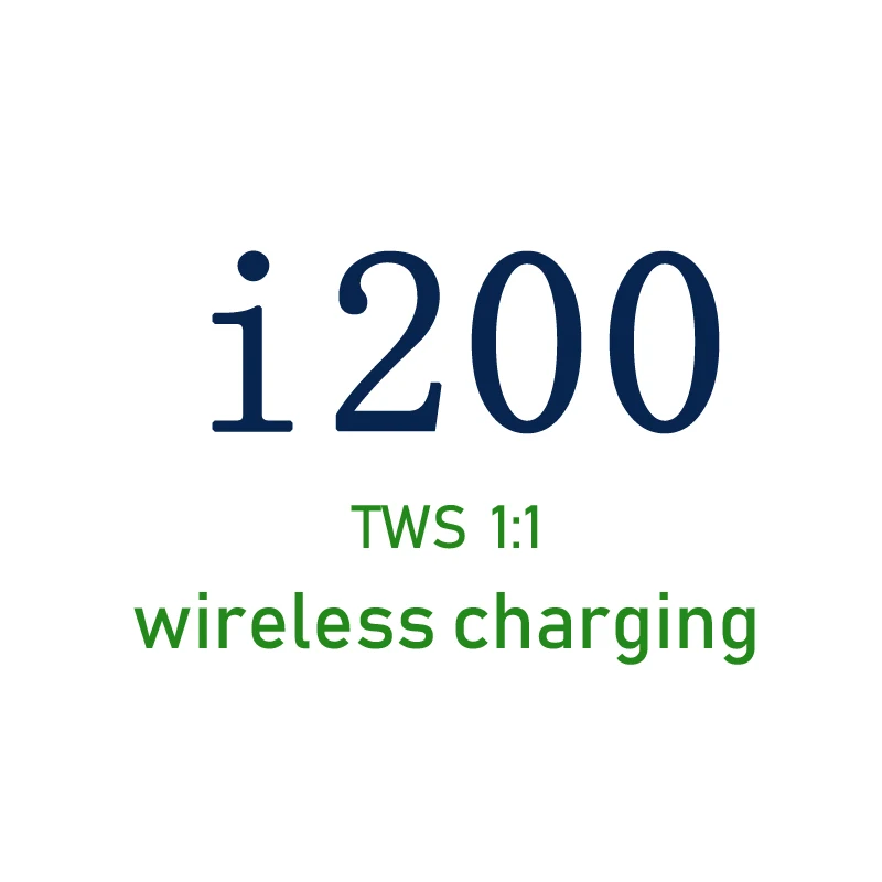 Новый i200 наушники вкладыши TWS с 1:1 Air2 Реплика Pop up соединение Беспроводной QI