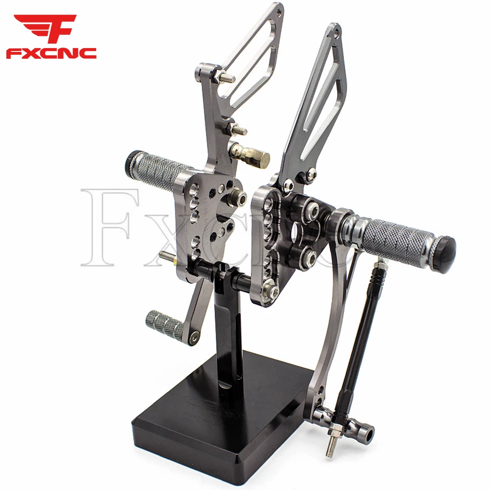 For SUZUKI GSXR1000 K5 K6 2005-2006 Adjustable Aluminum Motorcycle Footrest Rearset Footpeg Rear Set Footrest Foot Peg New