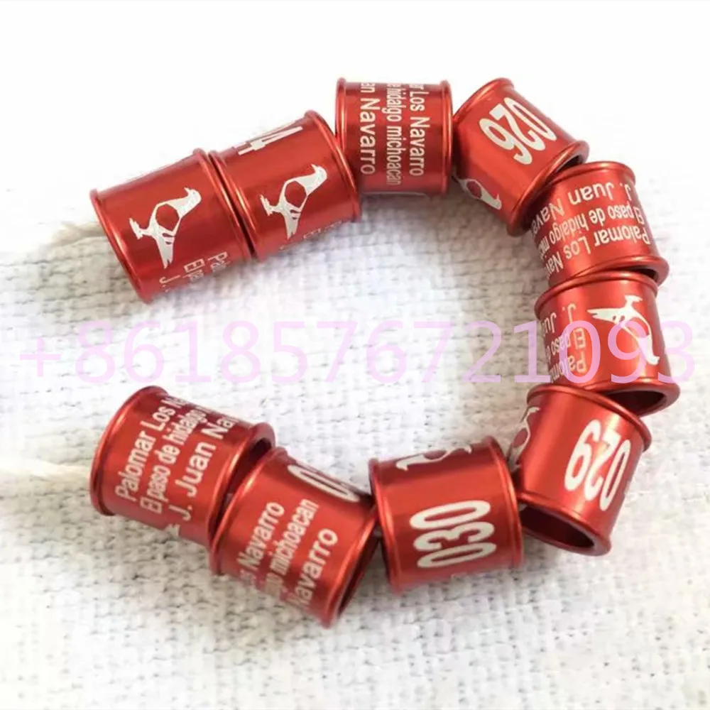 Personalized aluminum bird rings for racing pigeon
