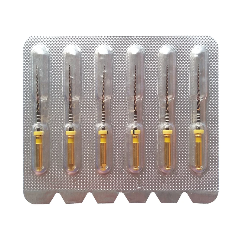 25 мм стоматологические NITI Endo файлы Pro золотые SX F3 для использования двигателя F2