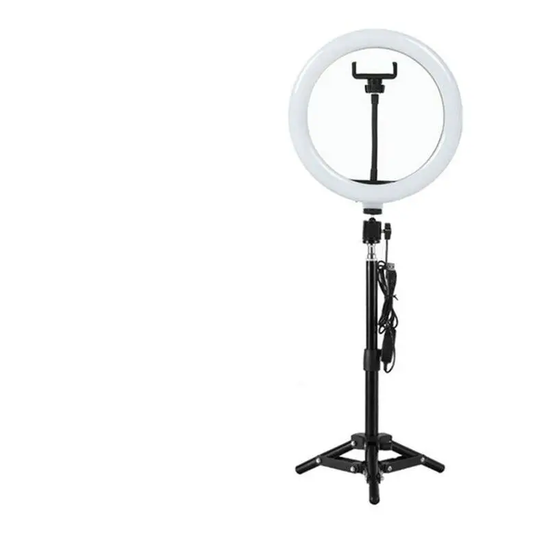 

LED Ring Light photography fill lamp W/Tripod Stand Phone Holder Make-up for Camera iPhone YouTube Lighting casting Dia.26CM