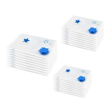 

8Pack Vacuum Space Saver Storage Bags Reusable Home Use and Travel Suitable for Clothes,Quilts,Blankets,Pillows