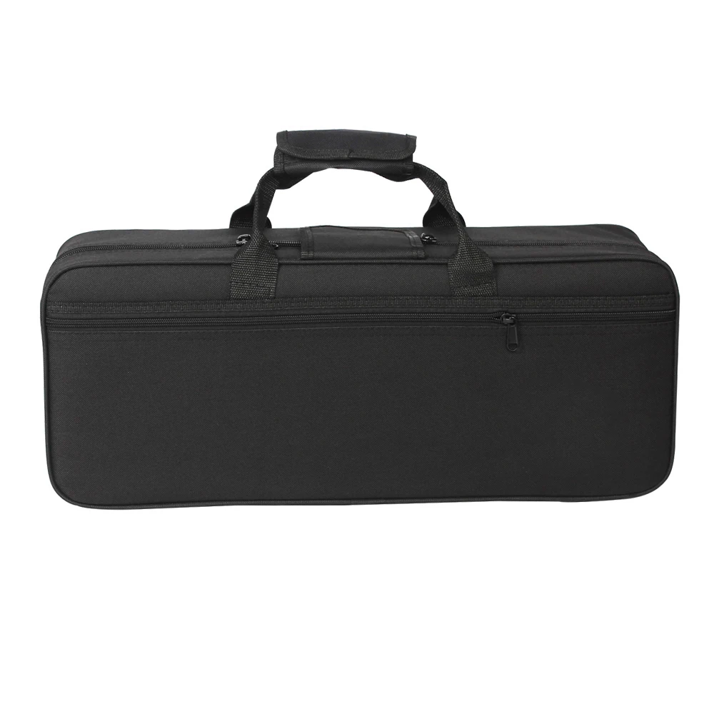 

600D Water-resistant Gig Bag Box Backpack Oxford Cloth for Trumpet with Adjustable Dual Shoulder Strap Pocket Foam Cotton Padded
