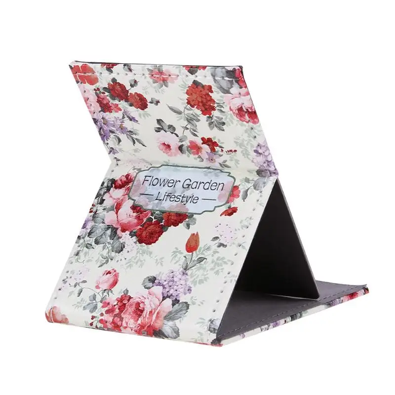 Портативное зеркало для макияжа Складная карманная из нержавеющей стали прямоугольное зеркало для макияжа для настольного ванной путешествия