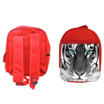 

RED backpack PORTRAIT WHITE TIGER backpack rucksak