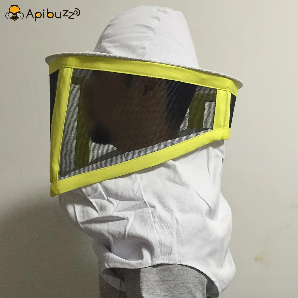 Apibuzz Square Folding Bee Keeping Veil Hats with Round Head Apiculture Beekeeping Farm Equipment Supplies Fishing Anti-Insect