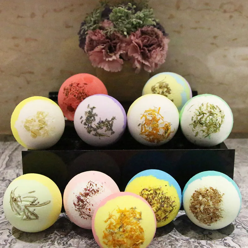 New2pcs/Набор для ванны, соль, мяч для тела, отбеливание кожи, облегчение стресса, бомбы для душа, мяч, безопасный ингредиент, подходит для всей кожи