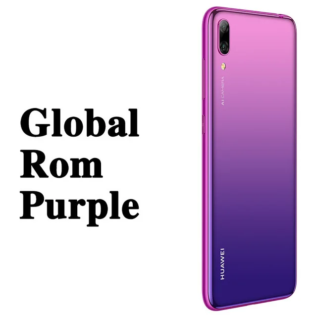 Huawei Enjoy 9 Y7 Pro, глобальная ПЗУ, 4 Гб, 128 ГБ, 6,26 дюйма, восьмиядерный смартфон Snapdragon 13 МП, 450, Android 8,1, 4000 мАч, две карты - Цвет: Purple