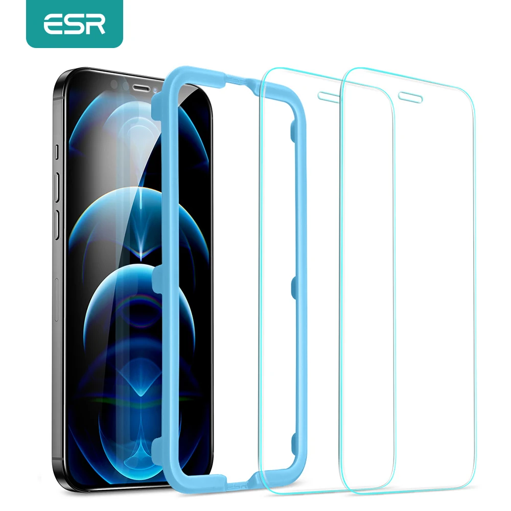 ESR for iPhone 12 Glass Screen Protector Full Cover Tempered Glass for iPhone 12 Mini 12pro 12 Pro M