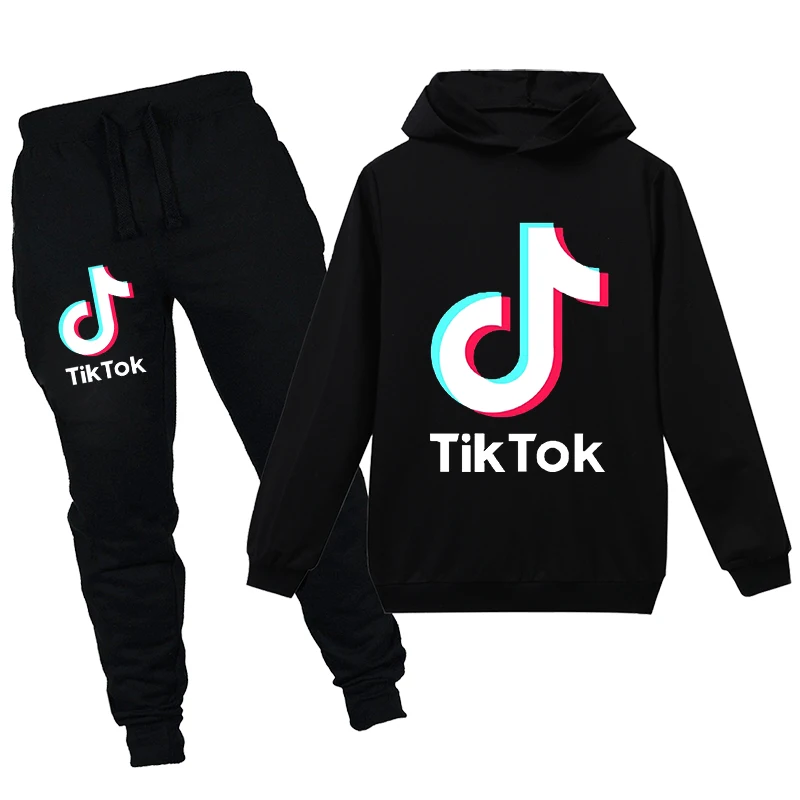 TikTok/комплект зимней одежды для маленьких мальчиков толстовки с длинными