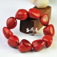 Liangshan Южно-красный натуральный красный рука браслет на руку с Южная Южно-красный агат камень одна вещь на один удар