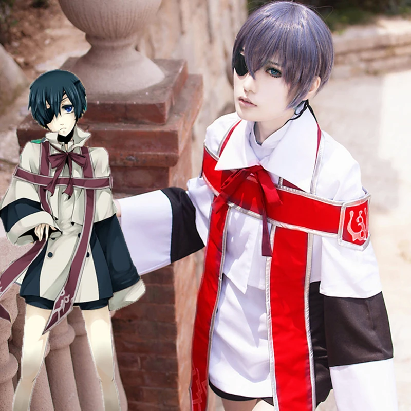 Аниме Черный дворецкий церковный хор Kuroshitsuji Cos Ciel Phantomhive Косплей Дворецкий
