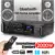 2000W 110V 220-240V Home Digital bluetooth Audio Amplifier HiFi Power Amplifier Karaoke Amplifier+RC Support 2 MIC FM USB SD LED