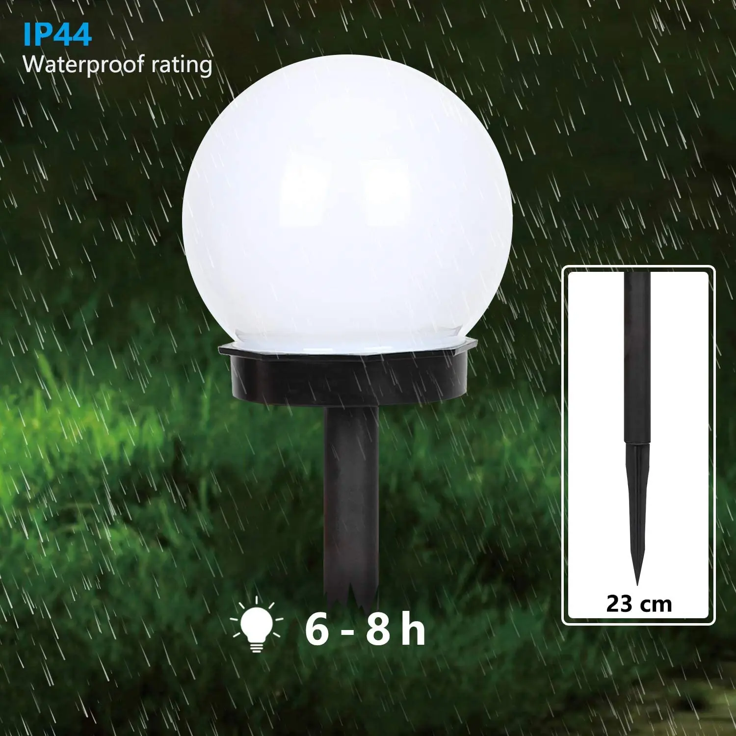 2/4/8 db LED napelemes kerti lámpa kültéri vízálló gyepvilágítás ösvény tájlámpa napelemes lámpa otthoni udvarra kocsifelhajtóra gyep_voghion.com
