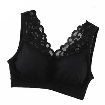 

Oversized lace wrapped chest beautiful back tube top no steel ring underwear girl net red seamless bra