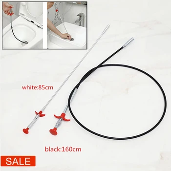 

160cm Kitchen Sink Cleaning Hook Sewer Dredging Device Spring Pipe Hair Dredging Tool Removal Sink Deboucheur Canalisation