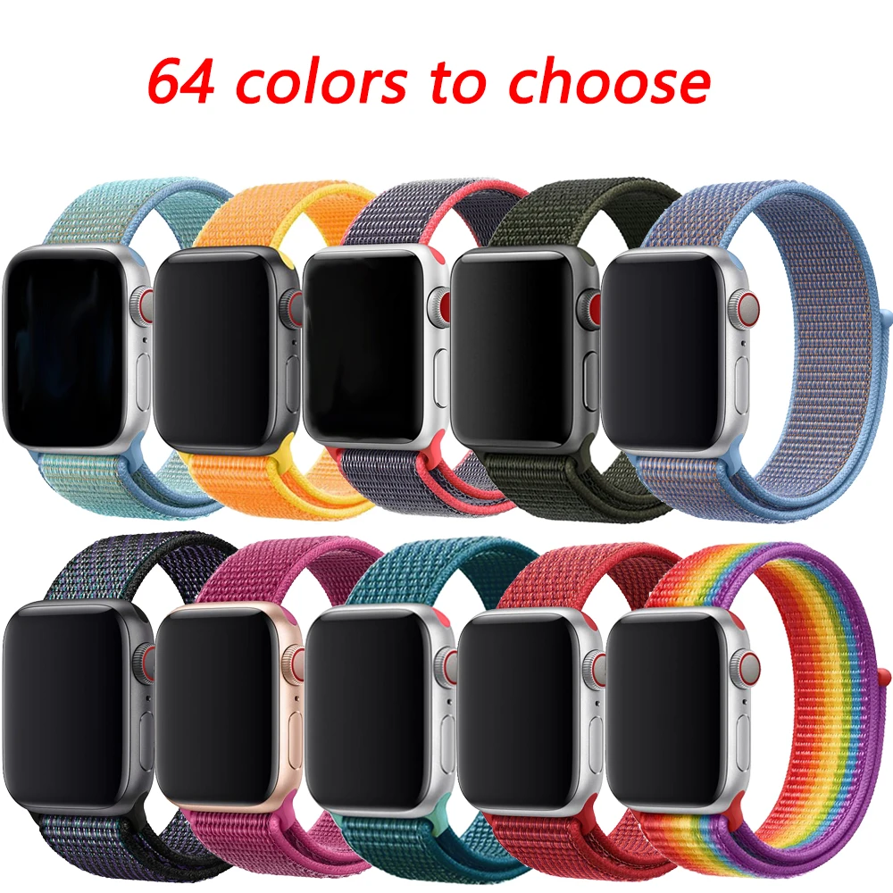 Ремешок для apple watch 5 4 ремешок 44 мм 40 мм Correa 42 мм 38 мм iwatch 5 4 3 2 нейлоновый браслет pulseira ремешок для часов