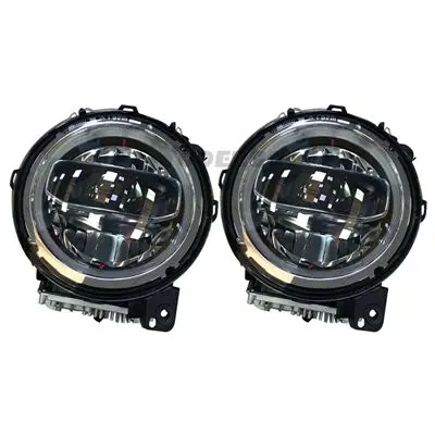 " дюймовый круглый светодиодный фары для Jeep Wrangler JL Gladiator SUV фары замена с дневными ходовыми огнями - Цвет: 2PCS   C