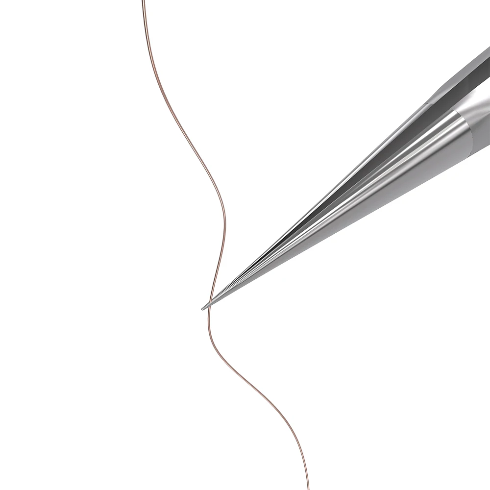 0.10mm tweezer Ультра-острый Немагнитный Dteel износостойкий мобильный телефон отпечаток пальца Fly line техническое обслуживание жесткий пинцет - Цвет: 0.10mm tweezer