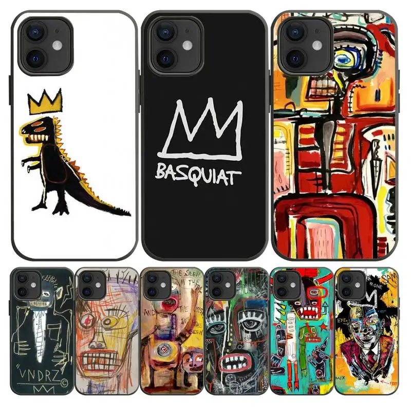 Jean Michel Basquiat Art Graffiti Phone Case For IPhone 13 12 11 Pro XS