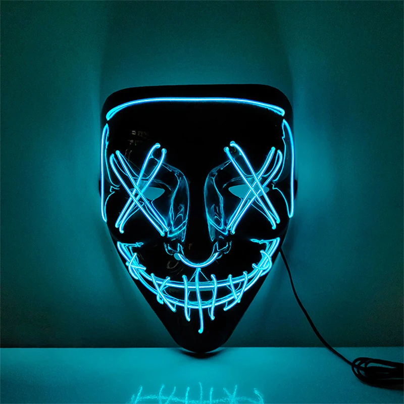 cute halloween costumes Cosplay Mask Halloween LED Mask Scary Glow Masks Party Masque Cosmask Festival Funny Cosplay Costume Masque Supplies diy halloween costumes Cosplay Costumes