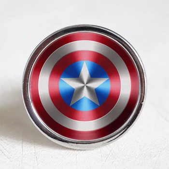 

Captain America Drawer Knobs Vintage Style DIY Knobs Copper Sliver Bronze Modern Funiture Door Cabinet Handles Hardware