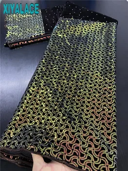 

Latest Velvet Lace Fabric Wedding 2020 High Quality African Lace Fabric s Embroidery African French Lace For Seqins Lace 3422b