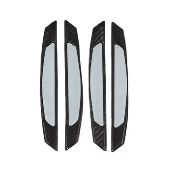 

Cover Universal Stickers Decals Carbon Fiber Strips Car Door Guard Bumper Anti Scratch Trim Corner Protector