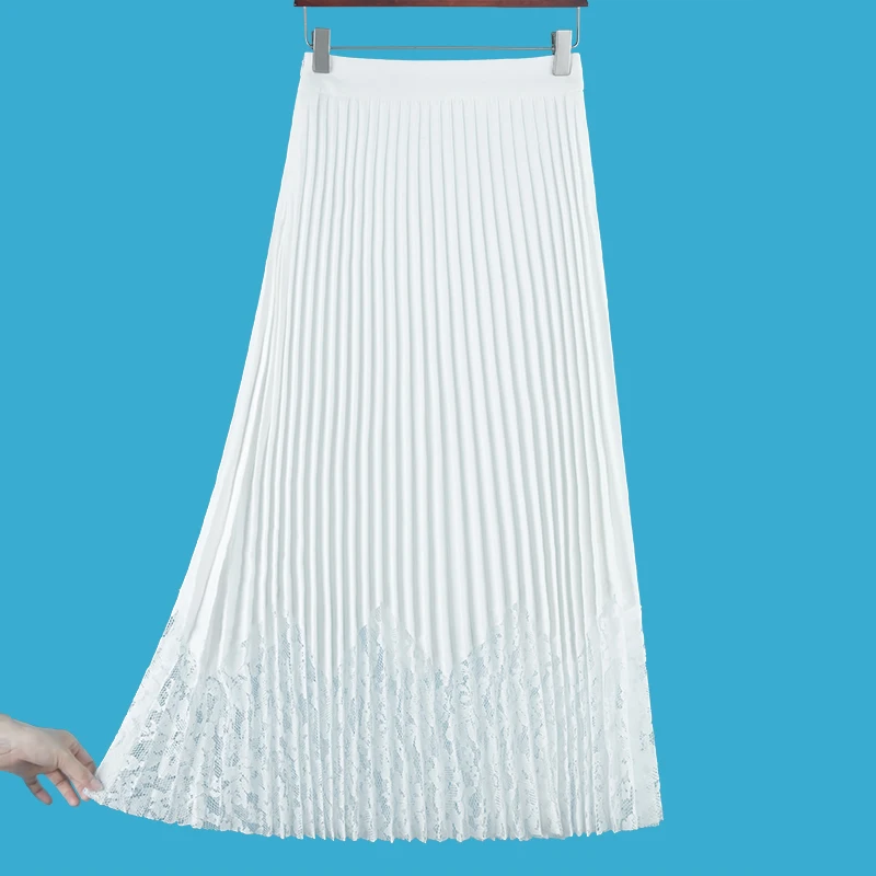 Женская Белая Летняя юбка женские винтажные длинные юбки 4XL модные сексуальные