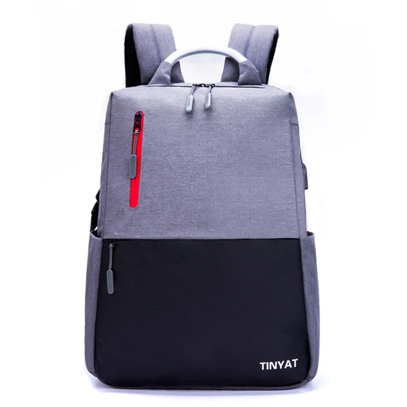 

Tinyat Winner 2018 New Style Backpack Multi-functional Fashion Travel Bag USB Rechargeable School Bag 16-Inch Laptop Bag
