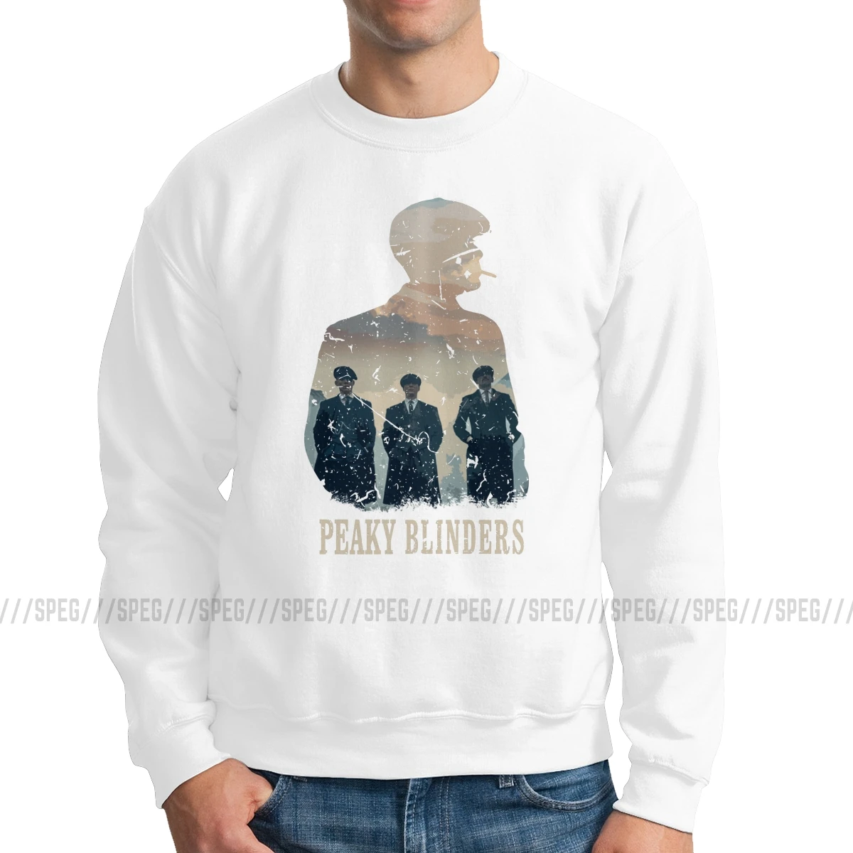 Peaky Blinders Мужской пуловер хлопок Повседневная Толстовка Arthur Thomas Tommee Shelby с вырезом лодочкой Классическая Толстовка с капюшоном