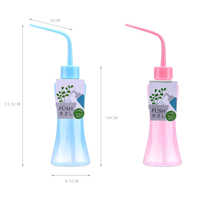 Watering Color Pot 250ml Long Curved Meat Transparent Water Bottle Liquid Container Spray Bottle Kettle Watering 1 Pcs